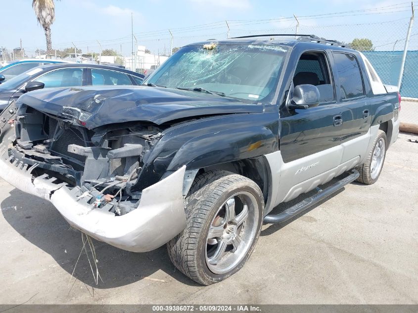 2002 Chevrolet Avalanche 1500 VIN: 3GNEC13T82G260046 Lot: 39386072