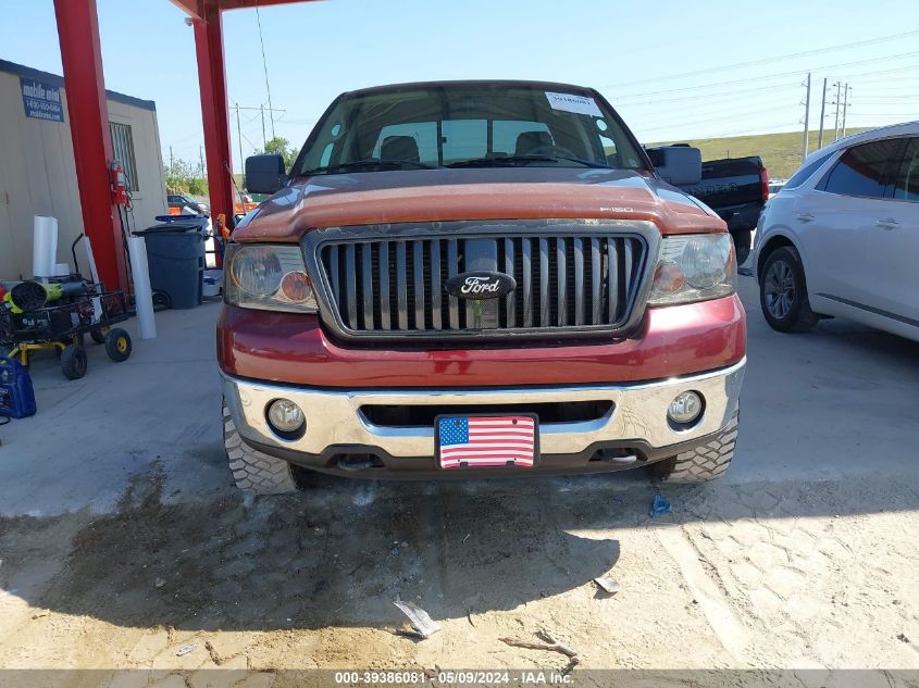 2006 Ford F-150 Fx4/Lariat/Xl/Xlt VIN: 1FTPX145X6NA37980 Lot: 39386081