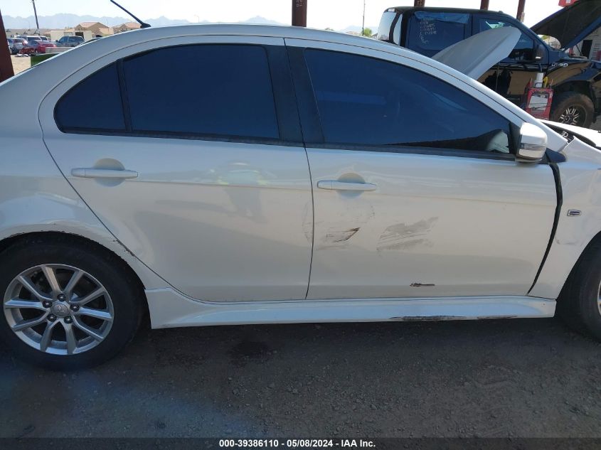 2016 Mitsubishi Lancer Es VIN: JA32U2FU6GU012836 Lot: 39386110