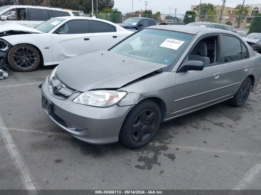 2004 Honda Civic Lx VIN: 2HGES16524H634504 Lot: 39386113