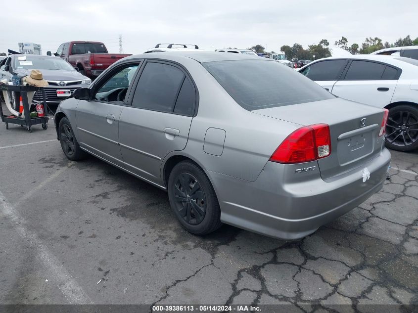 2004 Honda Civic Lx VIN: 2HGES16524H634504 Lot: 39386113