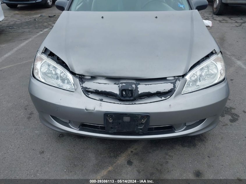 2004 Honda Civic Lx VIN: 2HGES16524H634504 Lot: 39386113