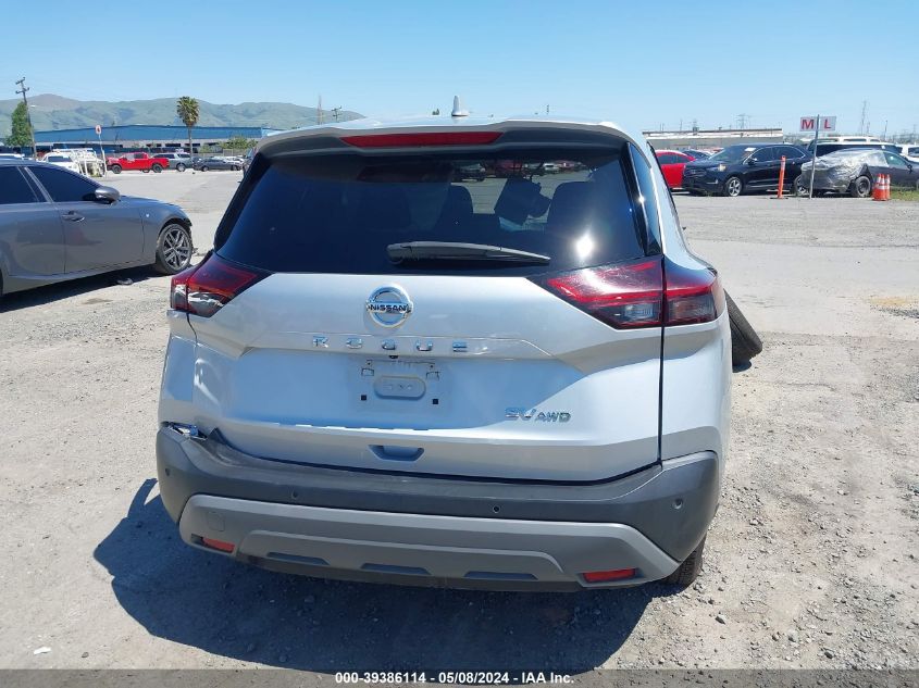 2021 Nissan Rogue Sv Intelligent Awd VIN: 5N1AT3BB1MC770123 Lot: 39386114