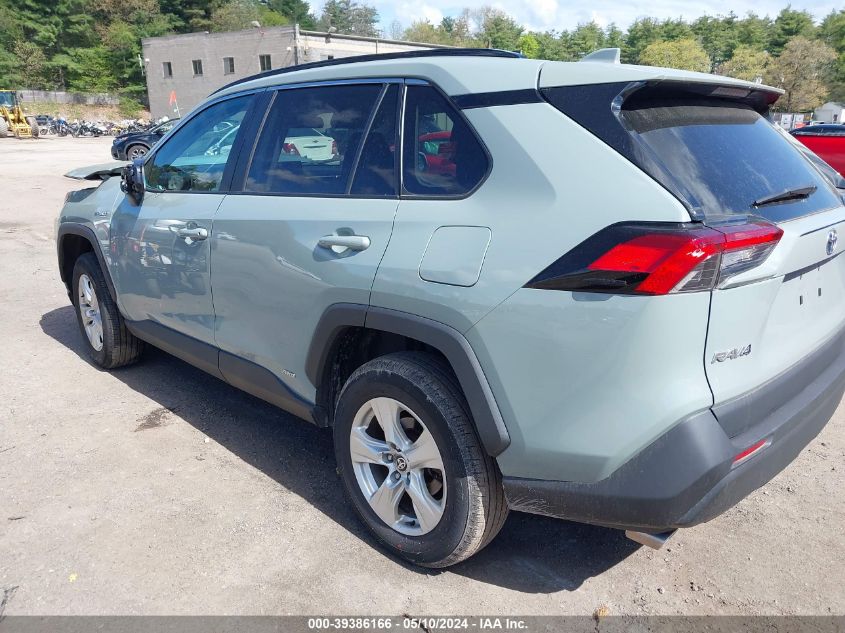 2021 Toyota Rav4 Xle Hybrid VIN: 4T3RWRFV1MU028307 Lot: 39386166