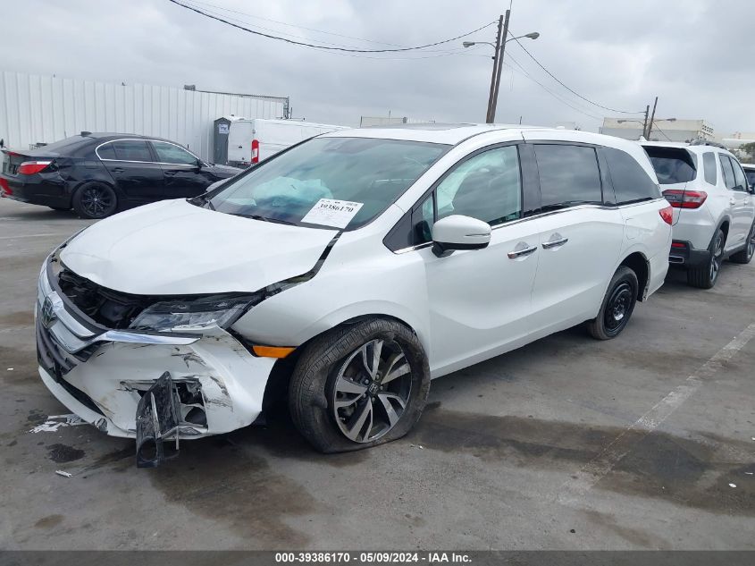 2020 Honda Odyssey Elite VIN: 5FNRL6H97LB053305 Lot: 39386170