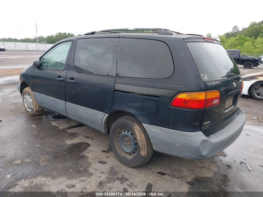 1999 Toyota Sienna Le VIN: 4T3ZF13C0XU134367 Lot: 39386174