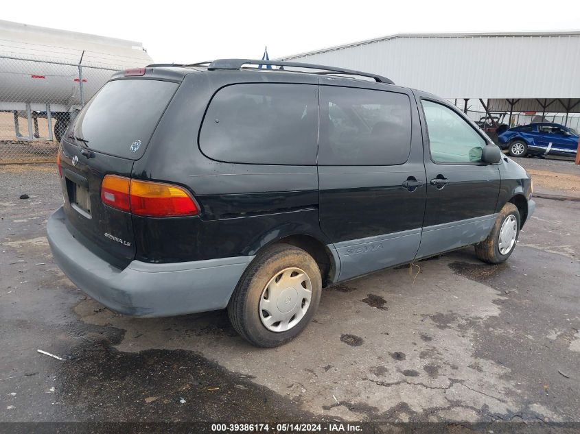 1999 Toyota Sienna Le VIN: 4T3ZF13C0XU134367 Lot: 39386174