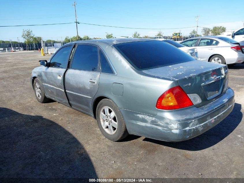 2000 Toyota Avalon Xl VIN: 4T1BF28B1YU029967 Lot: 39386180