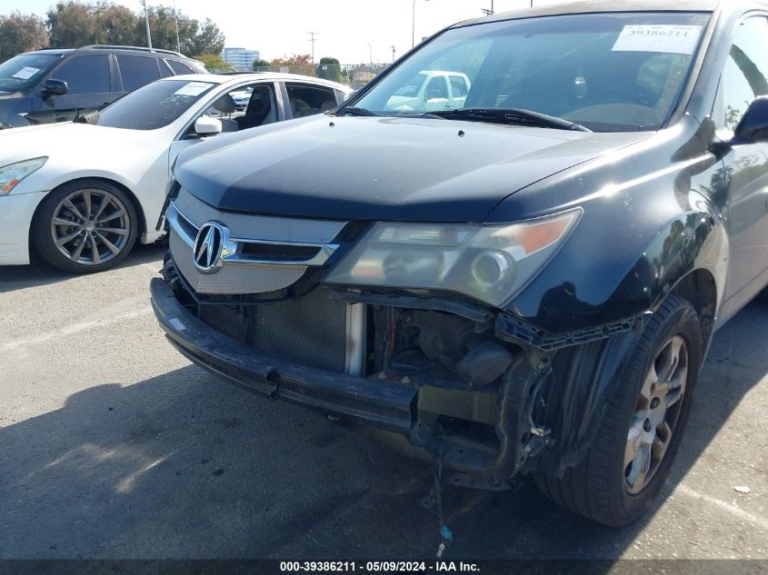 2007 Acura Mdx VIN: 2HNYD28207H530929 Lot: 39386211