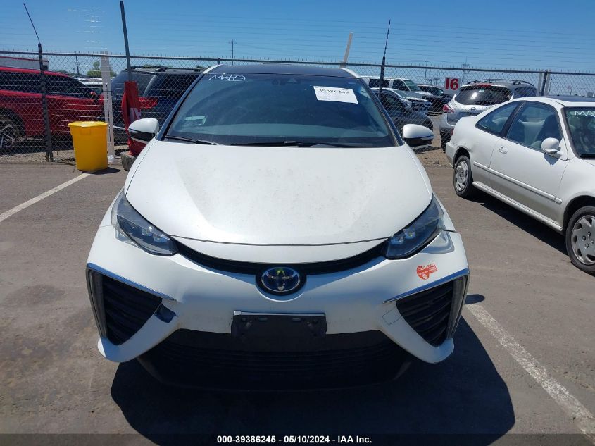 2017 Toyota Mirai VIN: JTDBVRBD9HA001524 Lot: 39386245