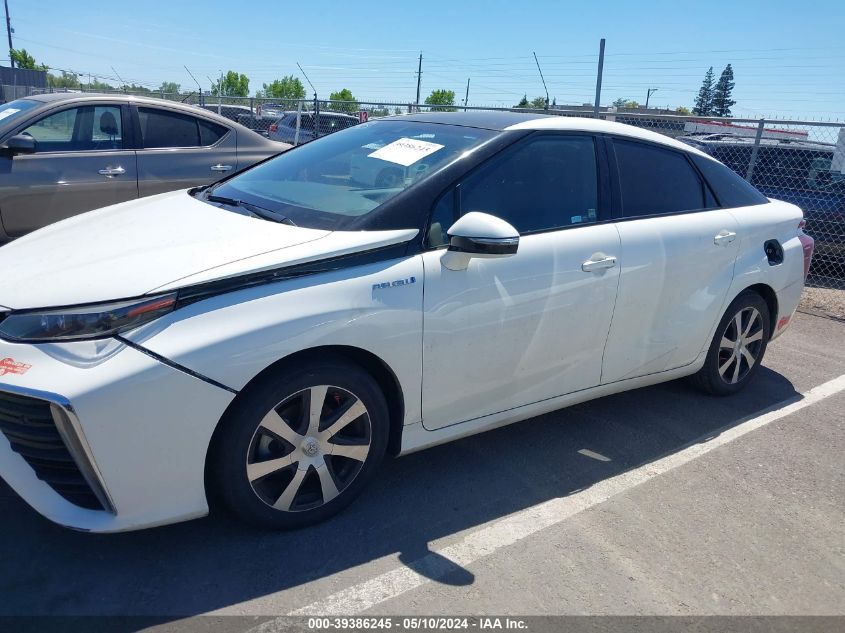 2017 Toyota Mirai VIN: JTDBVRBD9HA001524 Lot: 39386245