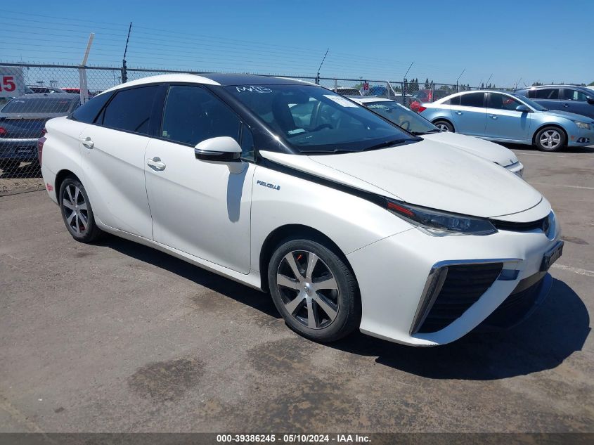 2017 Toyota Mirai VIN: JTDBVRBD9HA001524 Lot: 39386245