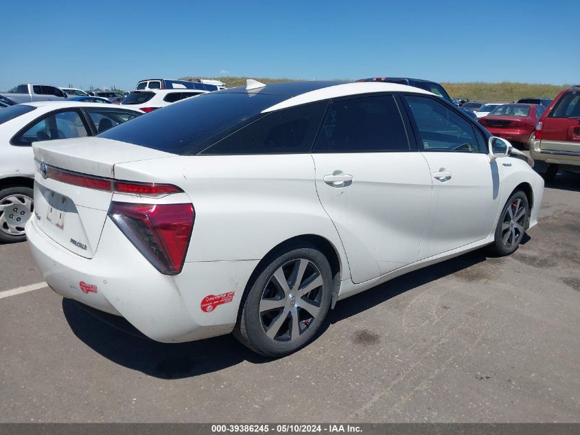 2017 Toyota Mirai VIN: JTDBVRBD9HA001524 Lot: 39386245