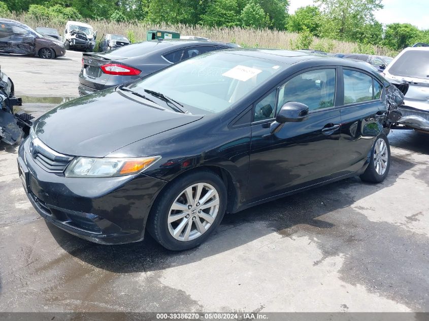 2012 Honda Civic Ex-L VIN: 19XFB2F95CE337698 Lot: 39386270