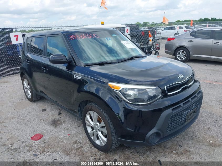 2015 Kia Soul + VIN: KNDJP3A5XF7141461 Lot: 39386300