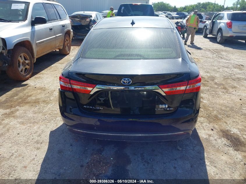 2013 Toyota Avalon Hybrid Limited VIN: 4T1BD1EB2DU007989 Lot: 39386326