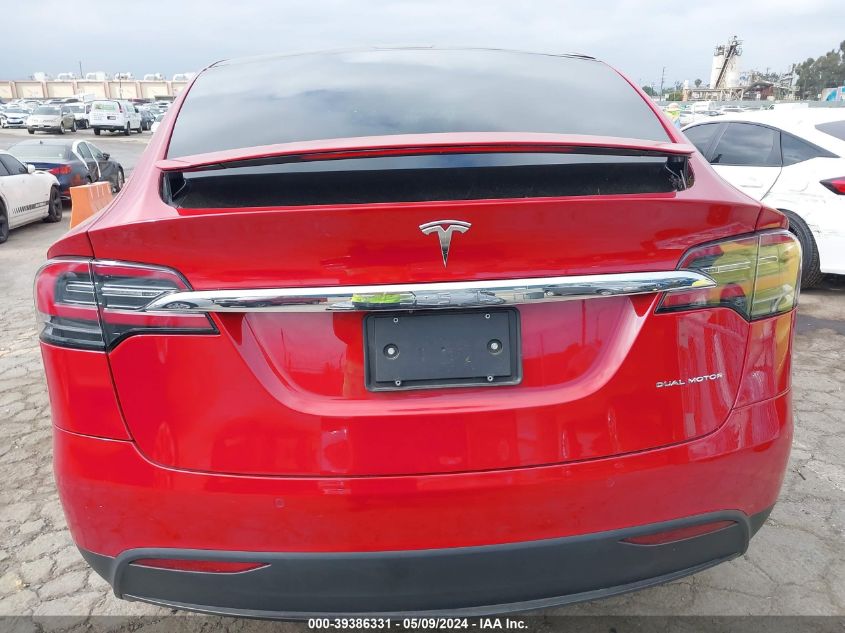 2020 Tesla Model X VIN: 5YJXCAE25LF245405 Lot: 39386331