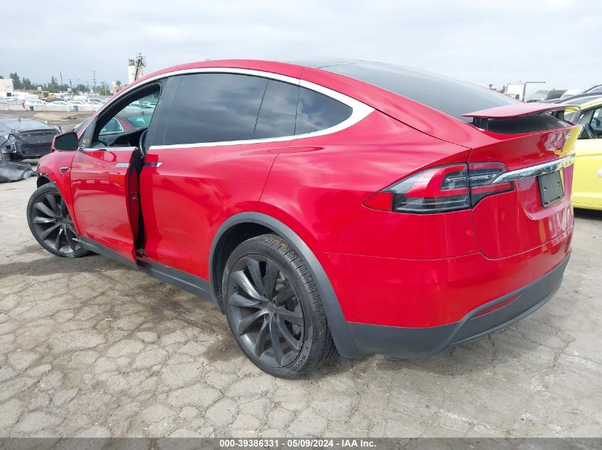 2020 Tesla Model X VIN: 5YJXCAE25LF245405 Lot: 39386331