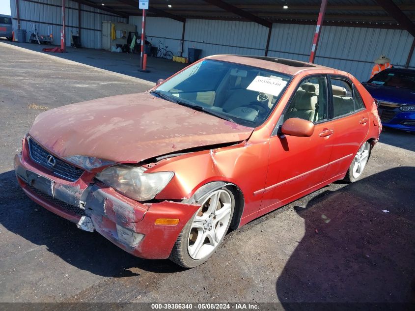 2001 Lexus Is 300 VIN: JTHBD182X10007143 Lot: 39386340