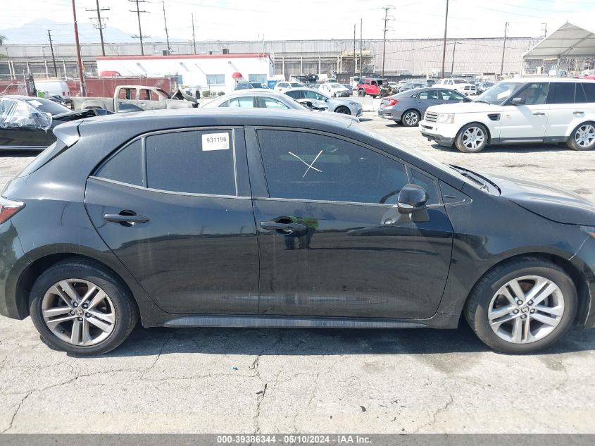 2019 Toyota Corolla Se VIN: JTNK4RBE6K3012466 Lot: 39386344