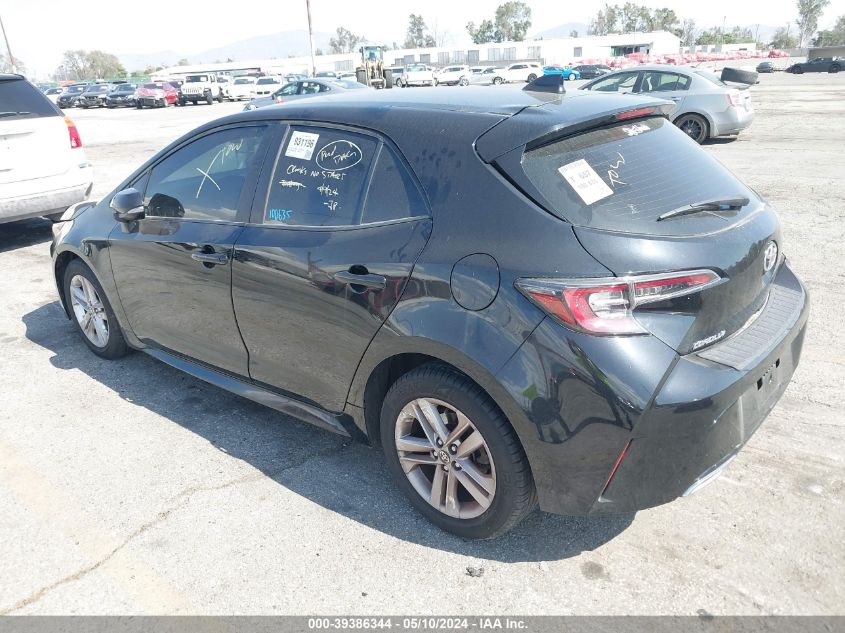 2019 Toyota Corolla Se VIN: JTNK4RBE6K3012466 Lot: 39386344