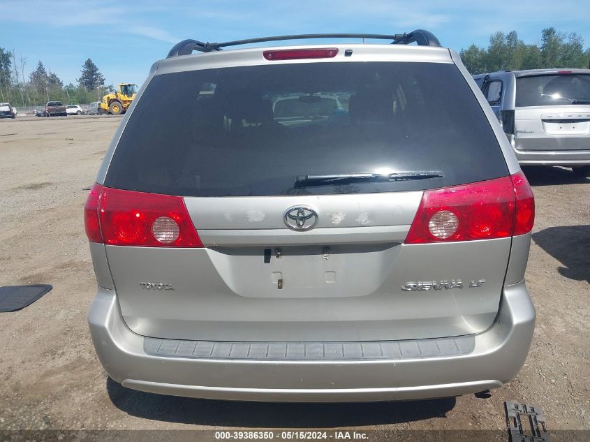 2008 Toyota Sienna Le VIN: 5TDZK23C78S114265 Lot: 39386350