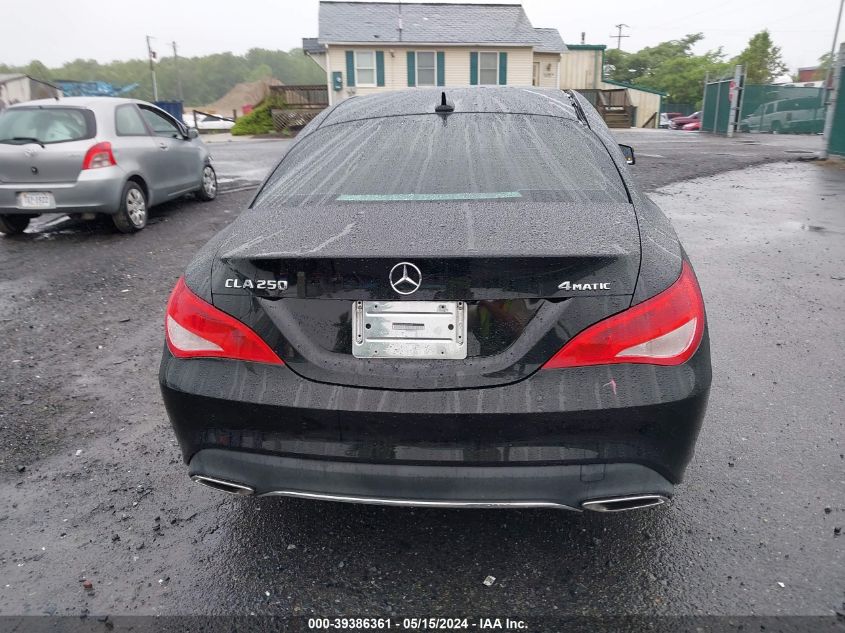 2018 Mercedes-Benz Cla 250 4Matic VIN: WDDSJ4GB6JN550589 Lot: 39386361