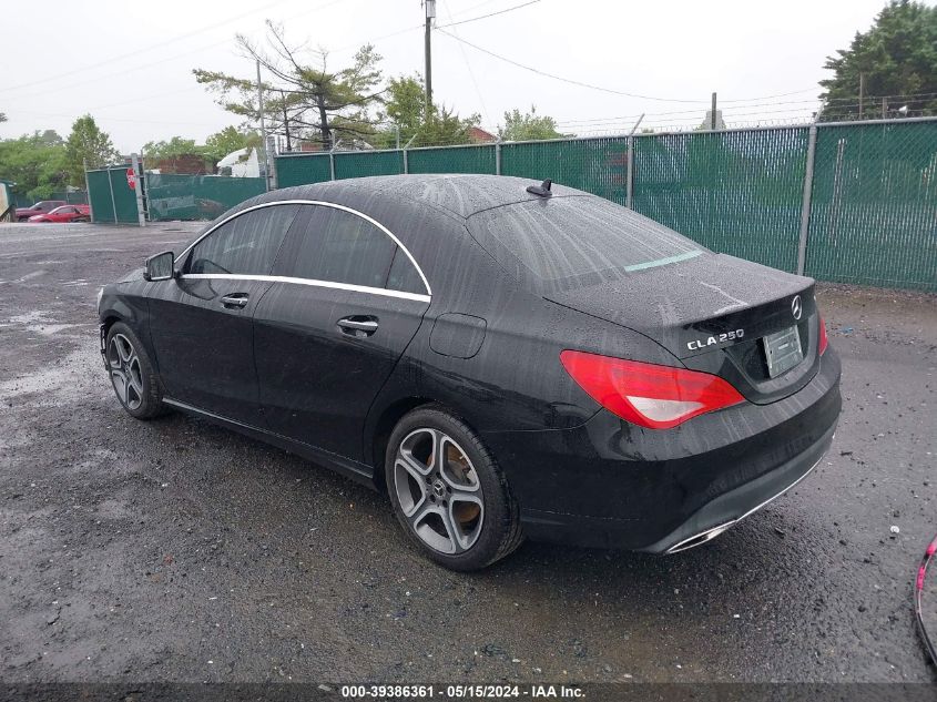 2018 MERCEDES-BENZ CLA 250 VIN: WDDSJ4GB6JN550589