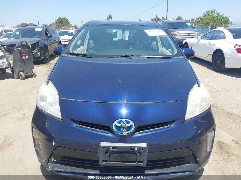 2013 Toyota Prius Two VIN: JTDKN3DU1D1678913 Lot: 39386364