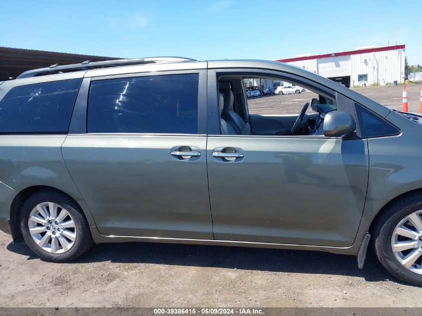 2012 Toyota Sienna Xle V6 8 Passenger VIN: 5TDYK3DC3CS245220 Lot: 39386415