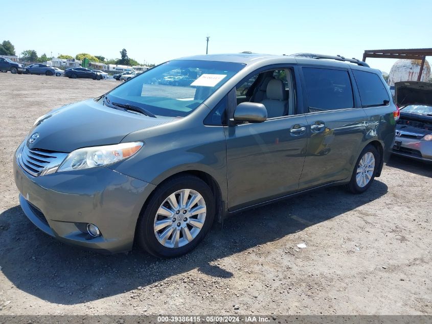 2012 Toyota Sienna Xle V6 8 Passenger VIN: 5TDYK3DC3CS245220 Lot: 39386415