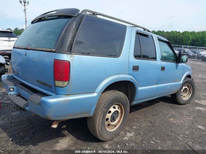 1GNDT13W71K245373 2001 Chevrolet Blazer Ls