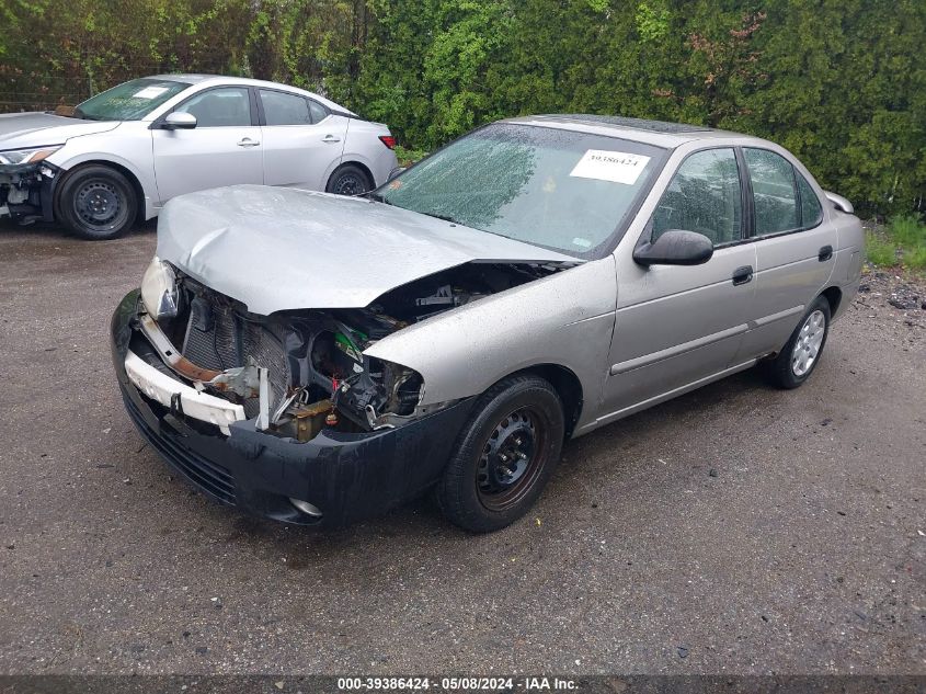 2001 Nissan Sentra Xe VIN: 3N1CB51D21L452447 Lot: 39386424