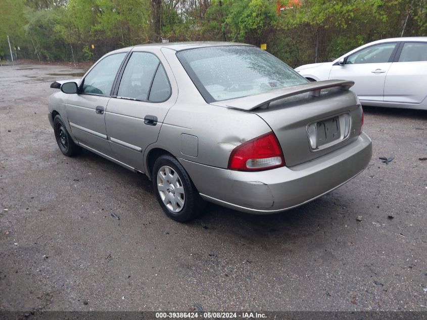 2001 Nissan Sentra Xe VIN: 3N1CB51D21L452447 Lot: 39386424