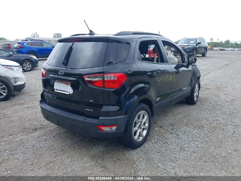 2020 Ford Ecosport Se VIN: MAJ6S3GLXLC316021 Lot: 39386440