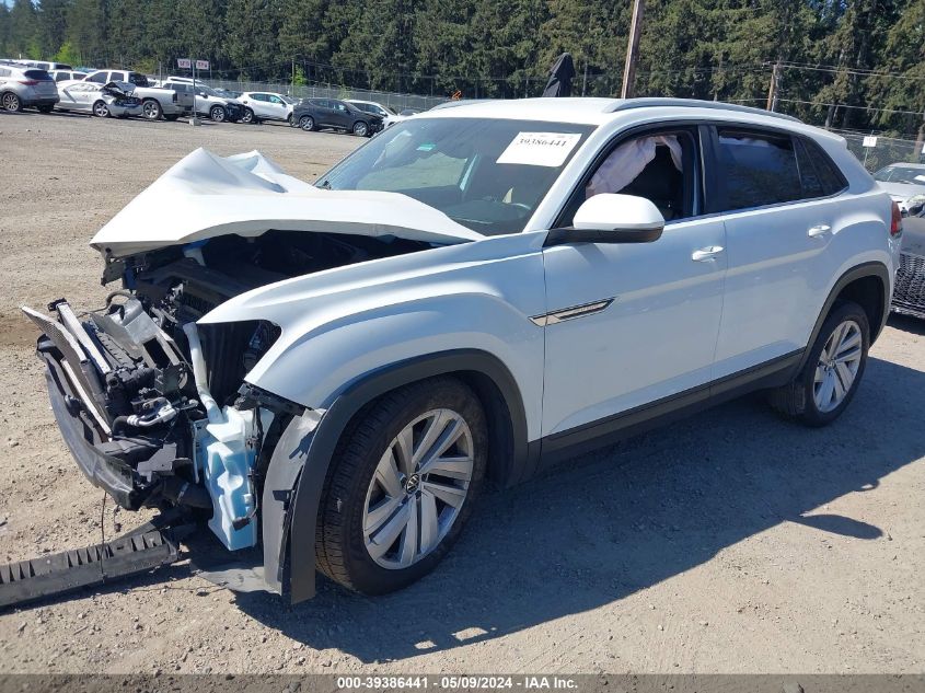 2021 Volkswagen Atlas Cross Sport 2.0T Se W/Technology VIN: 1V2WC2CA2MC203136 Lot: 39386441