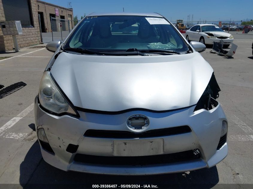 2012 Toyota Prius C One VIN: JTDKDTB37C1004387 Lot: 39386457