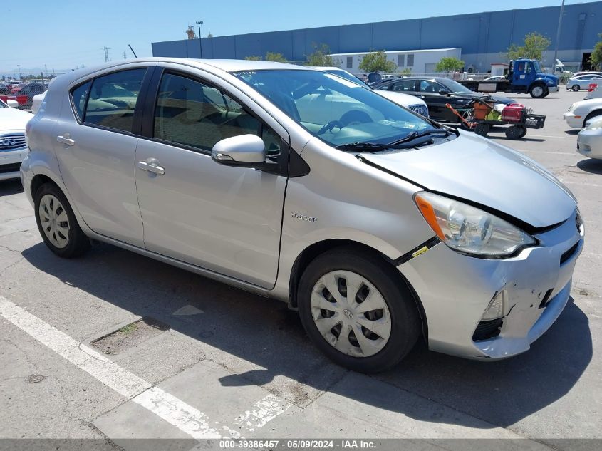 2012 Toyota Prius C One VIN: JTDKDTB37C1004387 Lot: 39386457