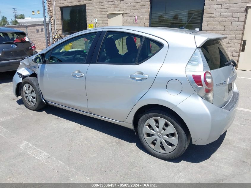 2012 Toyota Prius C One VIN: JTDKDTB37C1004387 Lot: 39386457