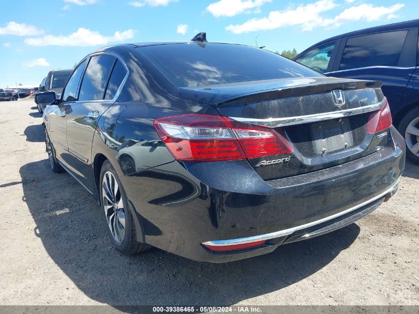 2017 Honda Accord Hybrid Ex-L VIN: JHMCR6F50HC029502 Lot: 39386465