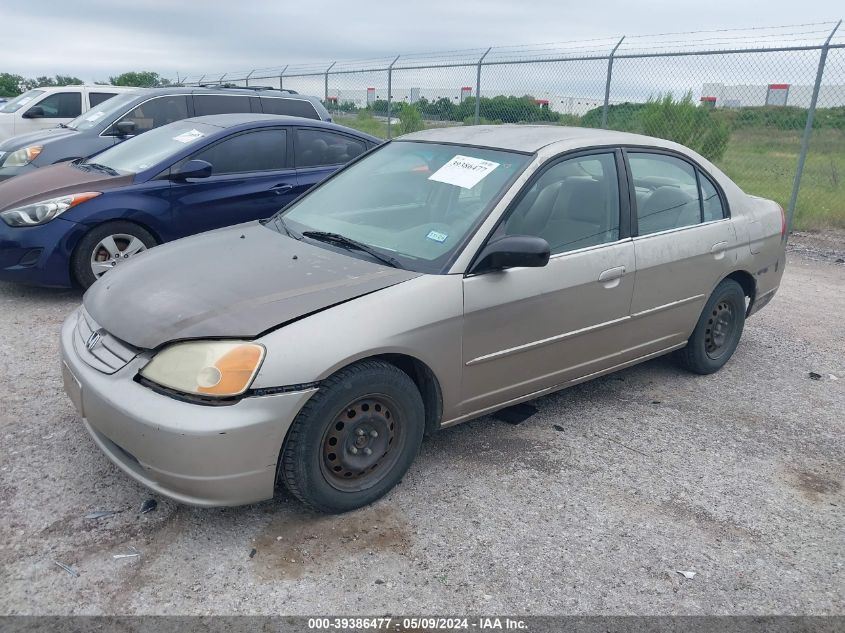 2002 Honda Civic Lx VIN: 2HGES16622H508228 Lot: 39386477