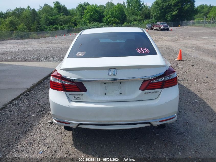 2016 Honda Accord Sport VIN: 1HGCR2F55GA154632 Lot: 39386483