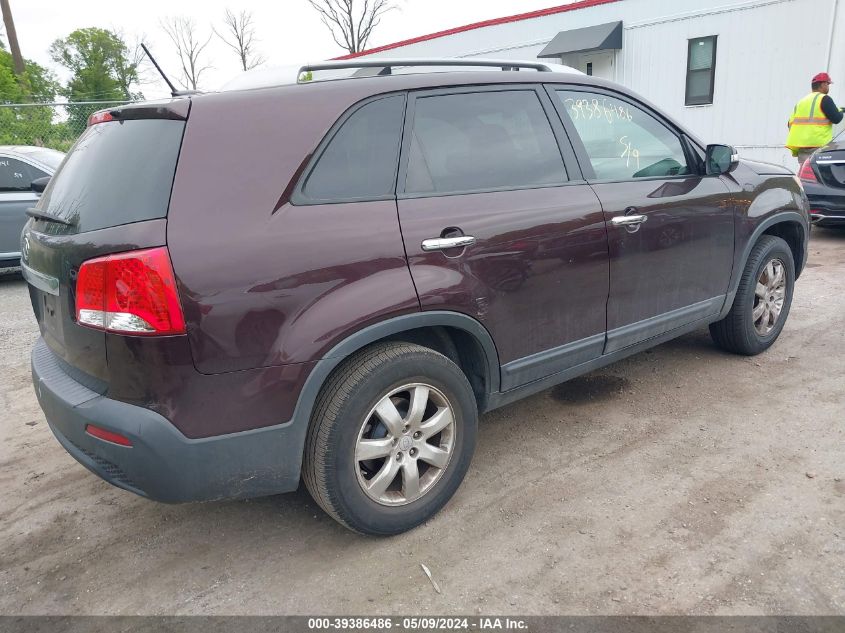 2011 Kia Sorento Lx VIN: 5XYKT4A14BG126115 Lot: 39386486