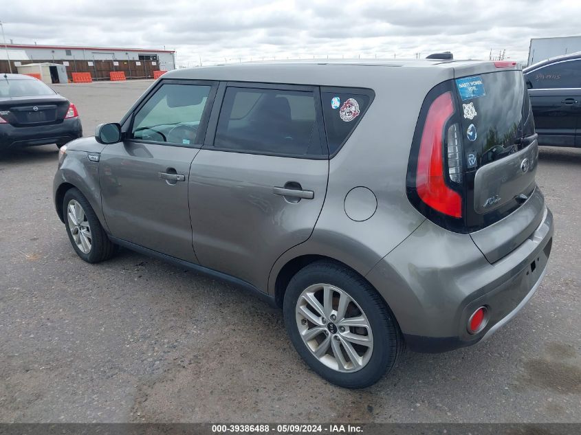 2018 Kia Soul + VIN: KNDJP3A57J7592291 Lot: 39386488