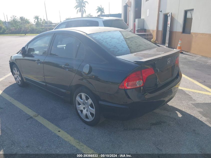 2007 Honda Civic Lx VIN: 2HGFA16567H306482 Lot: 39386533