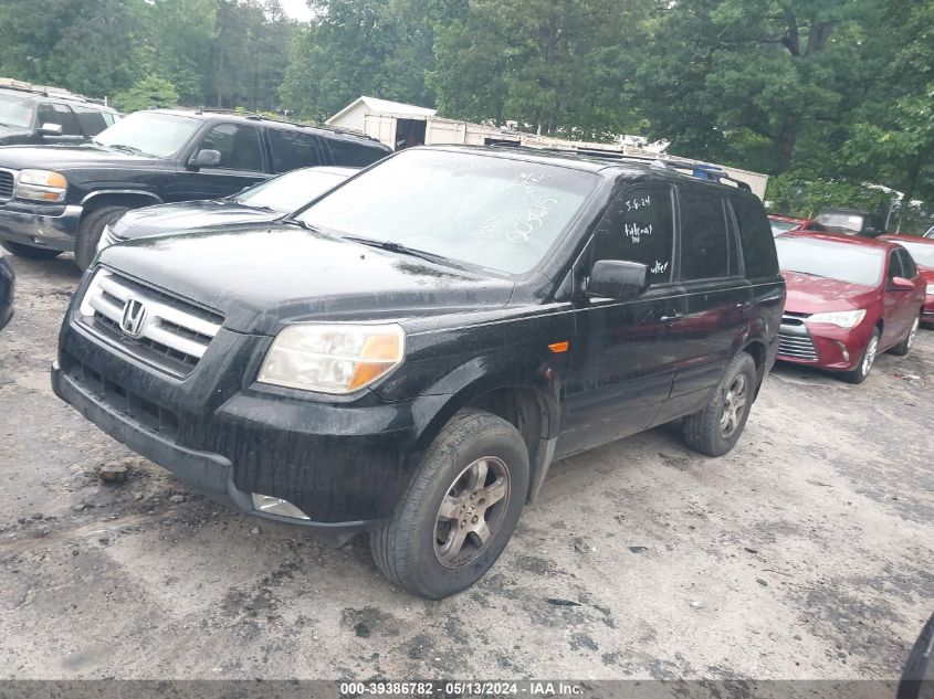 2006 Honda Pilot Ex-L VIN: 5FNYF28576B003615 Lot: 39386782