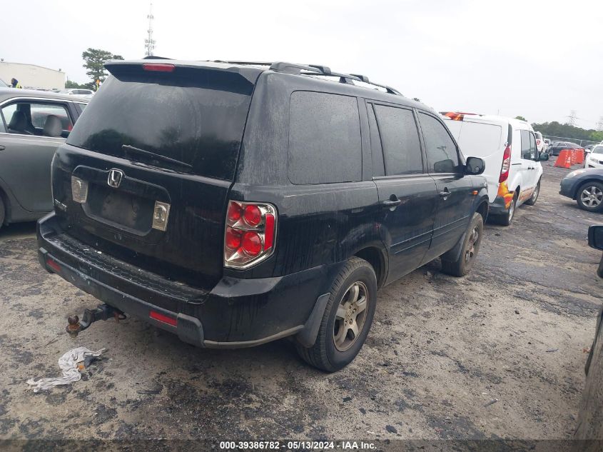 2006 Honda Pilot Ex-L VIN: 5FNYF28576B003615 Lot: 39386782