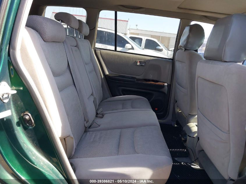 2002 Toyota Highlander Limited V6 VIN: JTEGF21AX20029620 Lot: 39386821