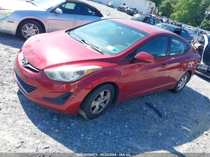 2015 Hyundai Elantra Se VIN: 5NPDH4AE2FH576261 Lot: 39386879