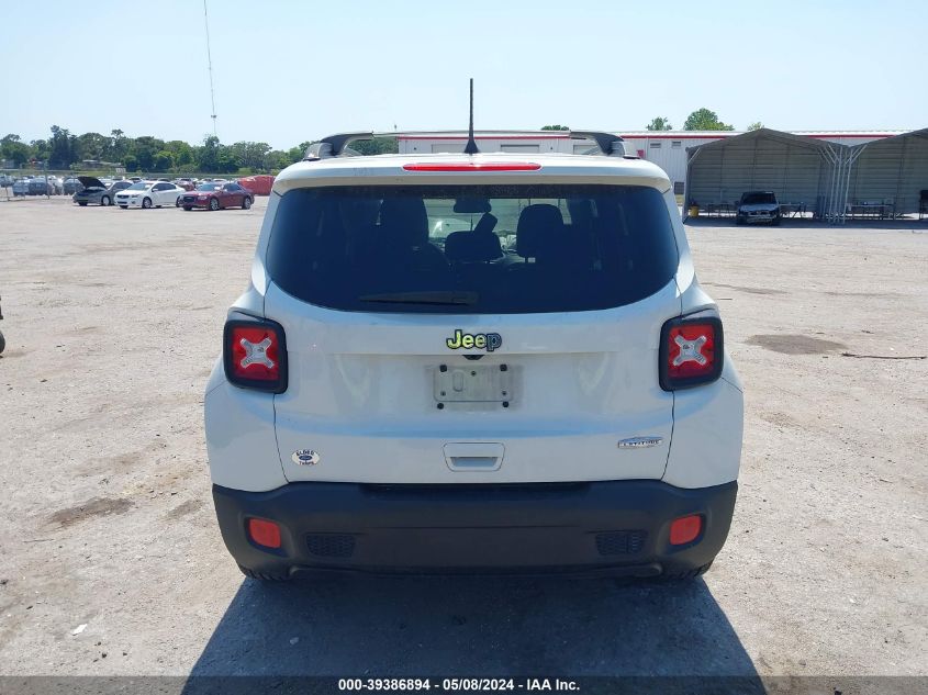 2018 Jeep Renegade Latitude Fwd VIN: ZACCJABB4JPJ33285 Lot: 39386894